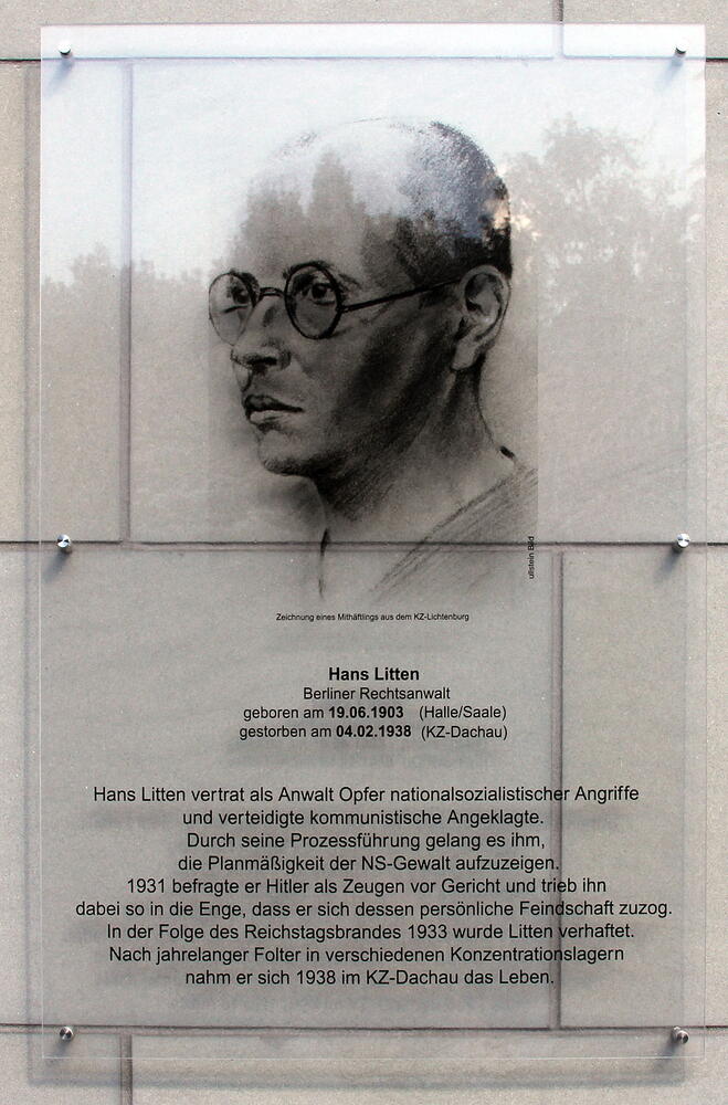 Plaque in Berlin. Photo- Wikipedia. 