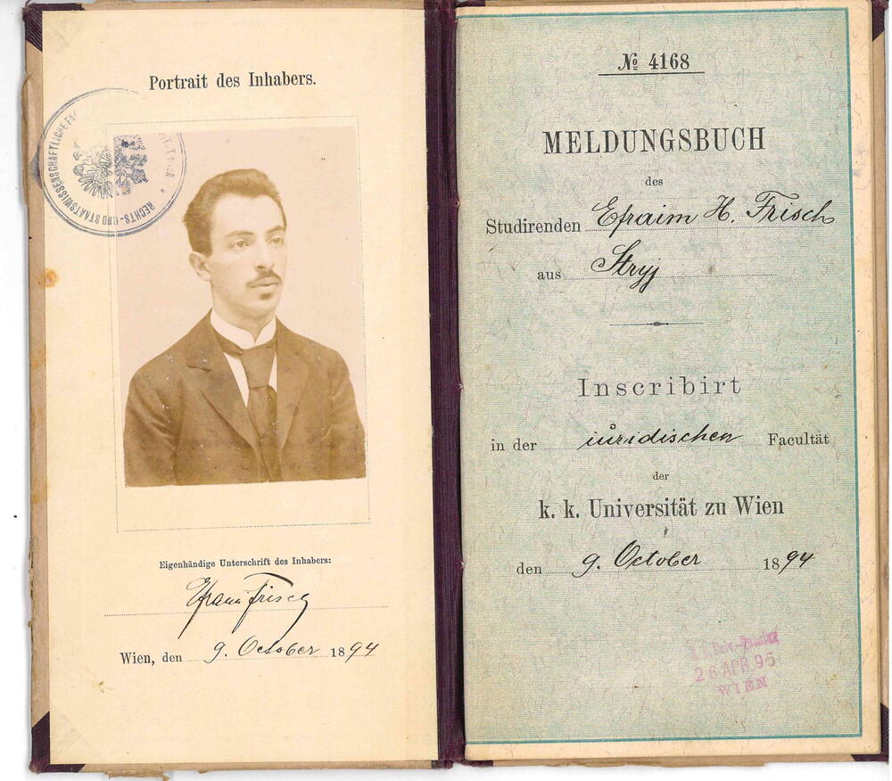 Student card from Vienna University © LBI NY | Berlin