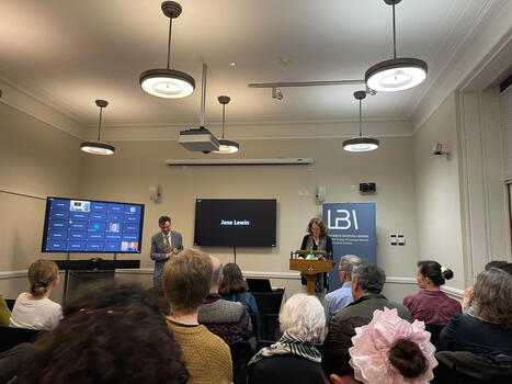 LBI Director Dr Joseph Cronin and Prof Godela Weiss-Sussex