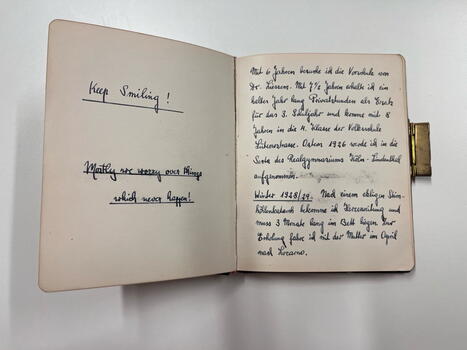 First page of Paul Meyer’s diary