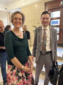 GHIL Director Christina von Hodenberg and LBI Director Joseph Cronin